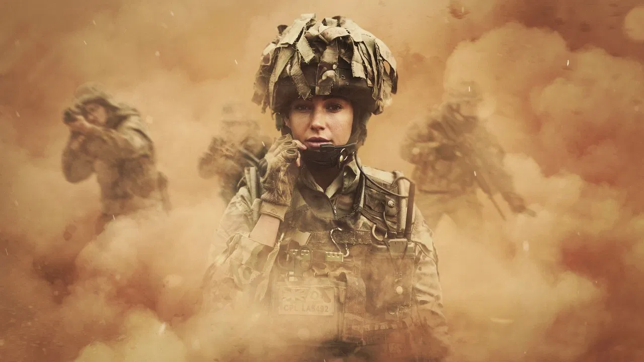Our Girl backdrop